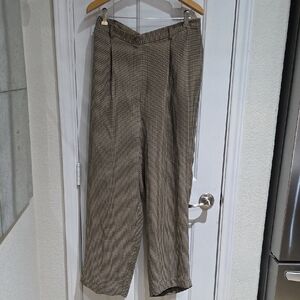 Emma & James Vintage Tan and Black Checkered Pants Size 18W